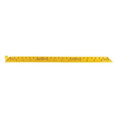 Notrax Yellow Edge Protector Strip Nitrile Rubber Bevels, Ribbed Finish 101cm x 5cm x 19mm