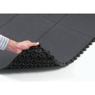 Notrax 556 Natural Rubber Anti-Fatigue Mat, 91cm x 91cm x 19mm