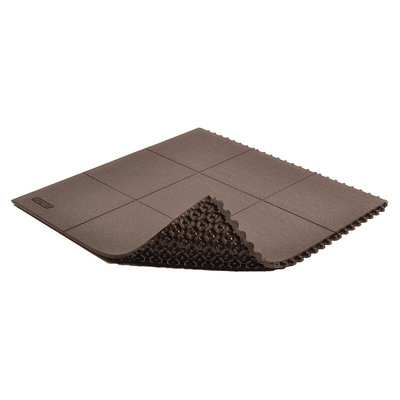 Notrax 558 Static Dissipative Natural Rubber Anti-Fatigue Mat, 91cm x 91cm x 19mm