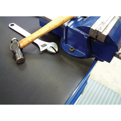 Coba Europe COCArib Rubber Anti-Fatigue Mat, 1.2m x 10m x 3mm