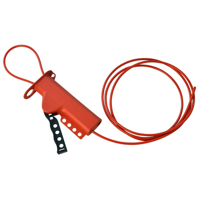 Brady Red 4-Lock Nylon Valve Lockout Kit, 7mm Shackle