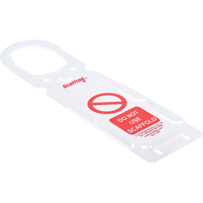 ScaffTag Safety Scaffolding Tag, English Language, 10 per Pack