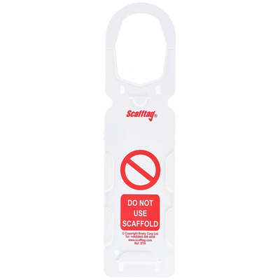 ScaffTag Safety Scaffolding Tag, English Language, 10 per Pack