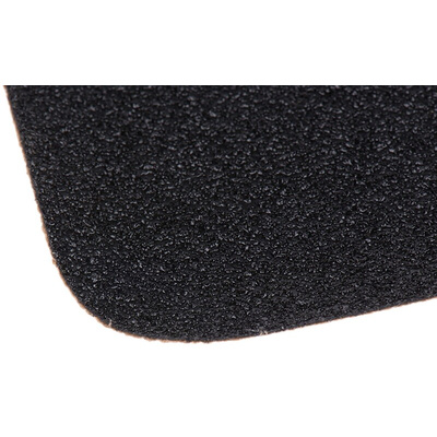 RS PRO Black Anti-slip Tile Polymer Anti-Slip Tile, Solid Finish 140mm x 140mm x 0.05mm