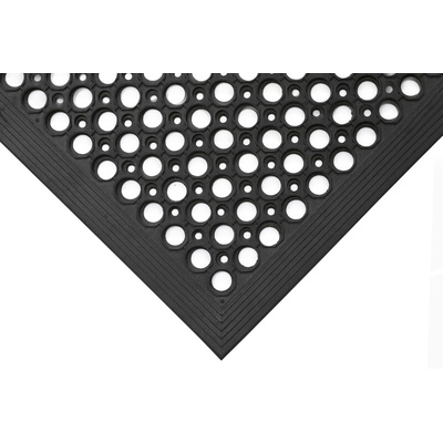 RS PRO Rampmat Rubber Anti-Fatigue Mat, 0.9m x 1.5m x 14mm
