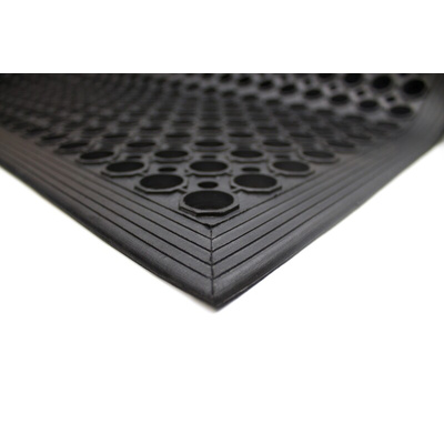 RS PRO Rampmat Rubber Anti-Fatigue Mat, 0.9m x 1.5m x 14mm