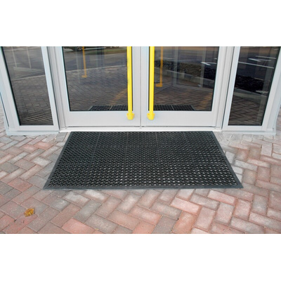 RS PRO Rampmat Rubber Anti-Fatigue Mat, 0.9m x 1.5m x 14mm