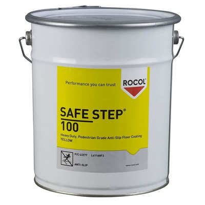 Rocol Yellow Anti-Slip Flooring Epoxy Coating, Solid Finish