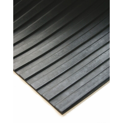 Coba Europe Black Anti-Slip Rubber Mat, Solid Finish 10m x 0.9m x 3mm