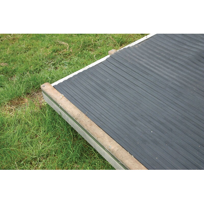 Coba Europe Black Anti-Slip Rubber Mat, Solid Finish 10m x 0.9m x 3mm