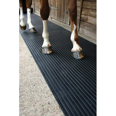 Coba Europe Black Anti-Slip Rubber Mat, Solid Finish 10m x 0.9m x 3mm