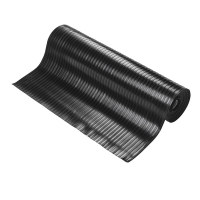 Coba Europe Black Anti-Slip Rubber Mat, Solid Finish 10m x 0.9m x 3mm