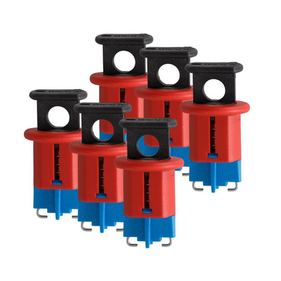 Brady Red 1-Lock Glass Fibre Reinforced Plastic, Stainless Steel Universal Circuit Breaker Lockout, 7mm Shackle