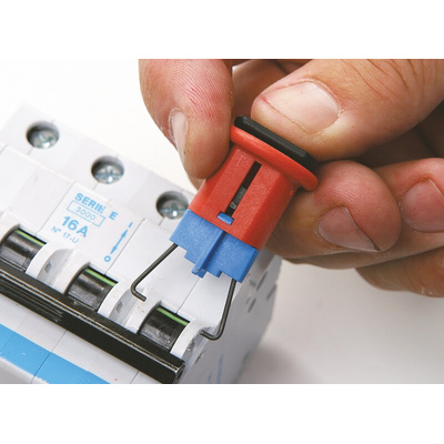 Brady Red 1-Lock Glass Fibre Reinforced Plastic, Stainless Steel Universal Circuit Breaker Lockout, 7mm Shackle