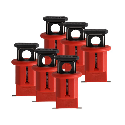 Brady Red 1-Lock Glass Fibre Reinforced Plastic, Stainless Steel Universal Circuit Breaker Lockout, 7mm Shackle