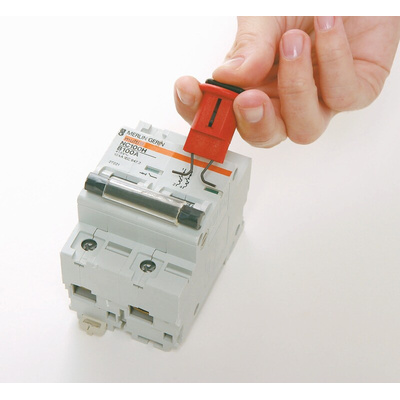 Brady Red 1-Lock Glass Fibre Reinforced Plastic, Stainless Steel Universal Circuit Breaker Lockout, 7mm Shackle