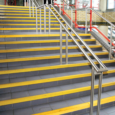 Coba Europe Yellow Stair Nosing Glass Fibre Reinforced Plastic, Silicone Carbide Edge Protection, Solid Finish 55mm x