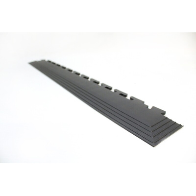 Coba Europe Black Floor Tile Edging PVC 80mm x 500mm x 5mm
