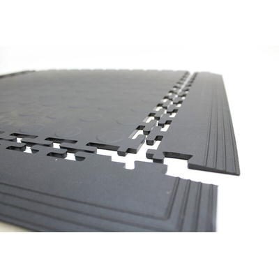 Coba Europe Black Floor Tile Edging PVC 80mm x 500mm x 5mm