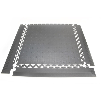 Coba Europe Black Floor Tile Edging PVC 80mm x 500mm x 5mm