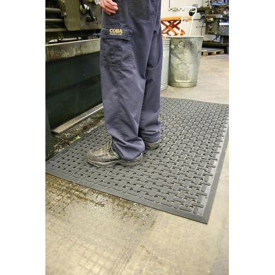 Coba Europe K-Mat Nitrile Rubber Anti-Fatigue Mat, 0.92m x 1.53m x 9mm