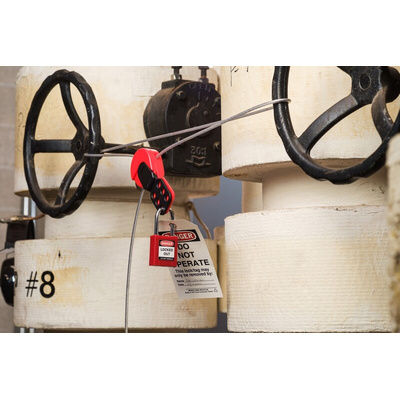 Brady Red 6-Lock Polycarbonate Universal Cable Lockout