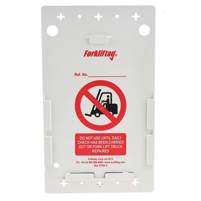 Brady Safety Forklift Tag, English Language