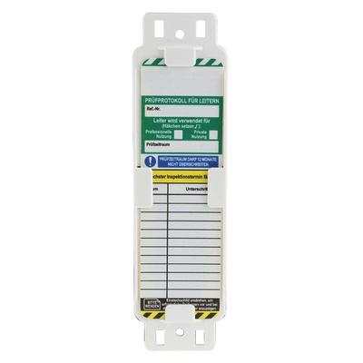 Brady Safety Ladder Tag, German Language, 1 per Pack