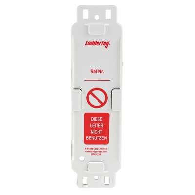 Brady Safety Ladder Tag, German Language, 1 per Pack