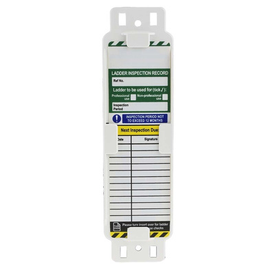 Brady Laddertag Series Safety Ladder Tag, English Language, 1 per Pack