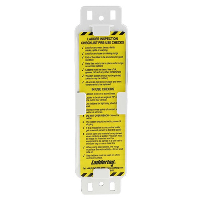 Brady Laddertag Series Safety Ladder Tag, English Language, 1 per Pack
