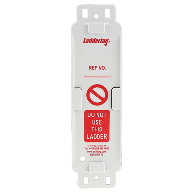 Brady Laddertag Series Safety Ladder Tag, English Language, 1 per Pack