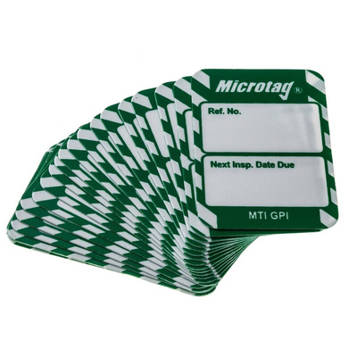 Brady White on Green Safety Inspection Tag, English Language, 20 per Pack