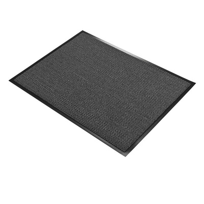 Coba Europe Vynaplush Anti-Slip, Door Mat, Carpet, Indoor Use, Black/Steel, 0.9m 1.2m 7mm