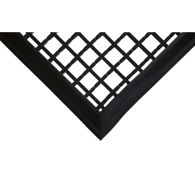 Coba Europe Entramat Anti-Slip, Door Mat, PVC Scraper, Indoor, Outdoor Use, Black, 0.6m 1.2m 12mm