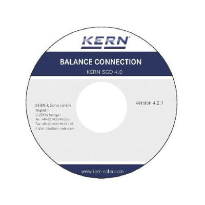 Kern SCD-4.0 Balance Connection Software, For Use With: Windows 10, Windows 7, Windows 8, Windows 8.1, Windows Vista,