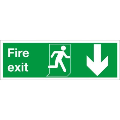 Vinyl FIRE EXIT, Fire Exit, English, Exit Sign