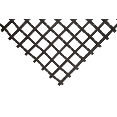 Coba Europe Black Anti-Slip PVC Mat, Holes Finish 5m x 0.6m x 12mm