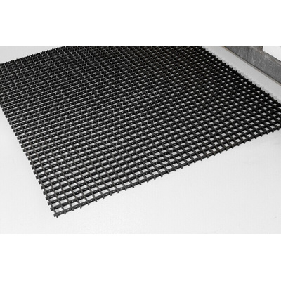 Coba Europe Black Anti-Slip PVC Mat, Holes Finish 5m x 0.6m x 12mm