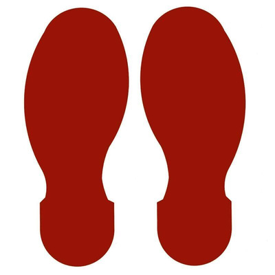 Brady Polyester Social Distancing Floor Mat Ground Marking Floor Sign, Self-Adhesive