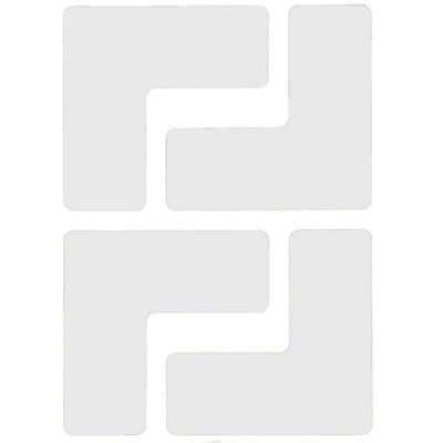 Brady Polyester Social Distancing Floor Mat Ground Marking Floor Sign, Self-Adhesive