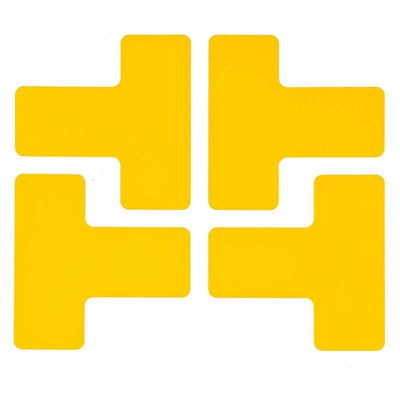 Brady Polyester Social Distancing Floor Mat Ground Marking Floor Sign, Self-Adhesive