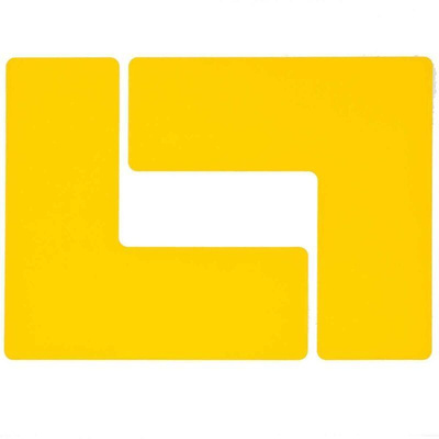 Brady Polyester Social Distancing Floor Mat Ground Marking Floor Sign, Self-Adhesive