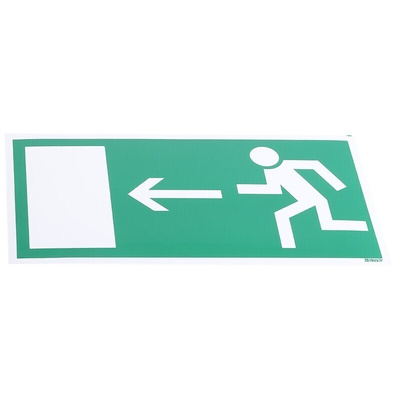 PET Emergency Exit Left Non-Illuminated Emergency Exit Sign
