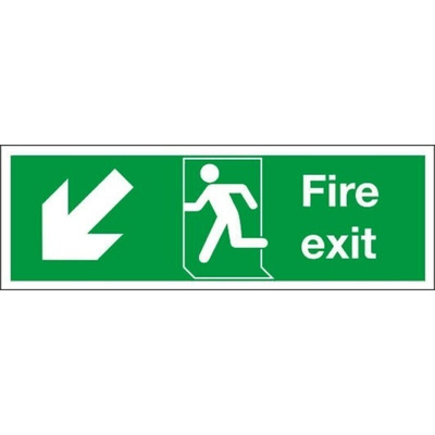 Vinyl FIRE EXIT, Fire Exit, English, Exit Sign