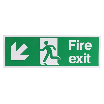 Vinyl FIRE EXIT, Fire Exit, English, Exit Sign