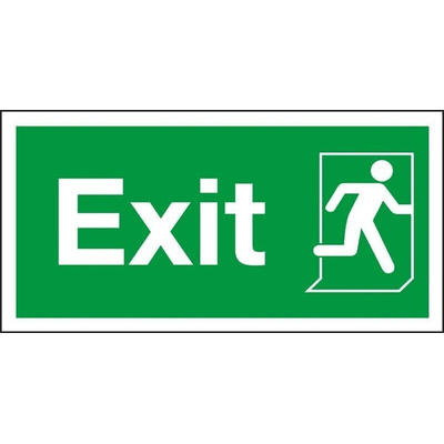 Vinyl FIRE EXIT, Fire Exit, English, Exit Sign