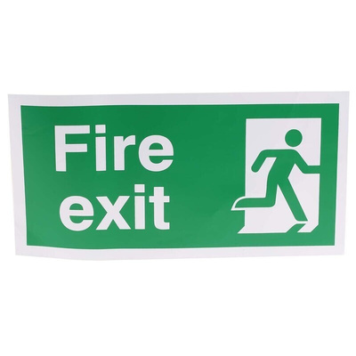 Vinyl FIRE EXIT, Fire Exit, English, Exit Sign