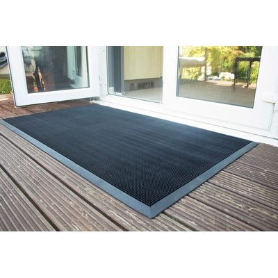Coba Europe Fingertip Anti-Slip, Walkway Mat, Rubber Scraper, Indoor, Outdoor Use, Black, 0.6m 0.8m 11mm