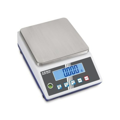 Kern Weighing Scale, 6kg Weight Capacity Type B - North American 3-pin, Type C - European Plug, Type G - British 3-pin